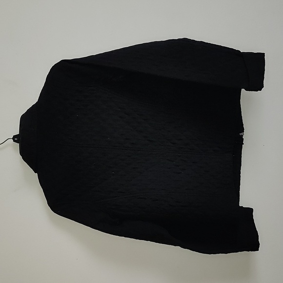 Merona black quilted chore jacket zip button closure women's size small - Picture 9 of 12